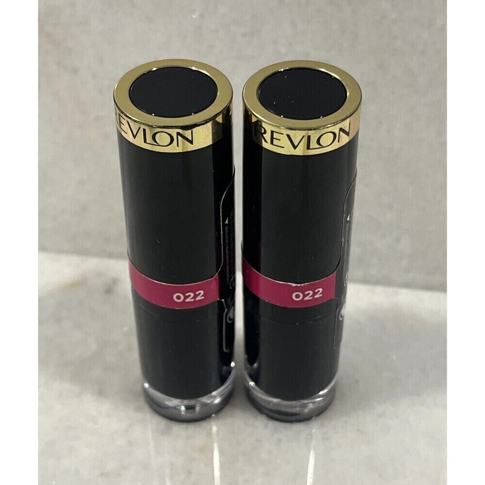 (2) Revlon Super Lustrous Glass Shine Lipstick 022 Fuschia Gleam 0.15 oz Sealed